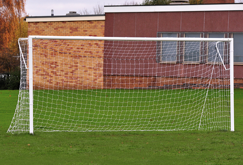 Heavyweight Steel Socketed 7-a-side Goals: 4.88m x 1.83m (16' x 6') (Set of 2)