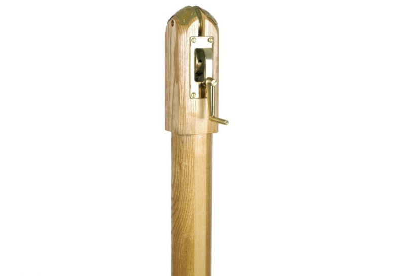 Round Centre Court Wooden Tennis Posts