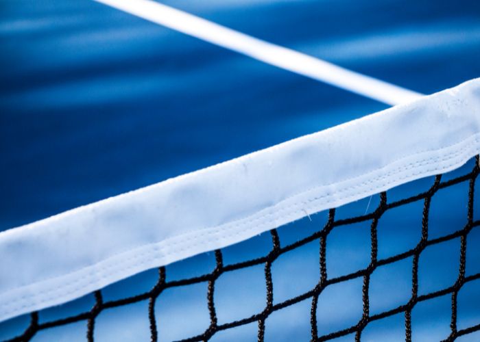 tennis blue court