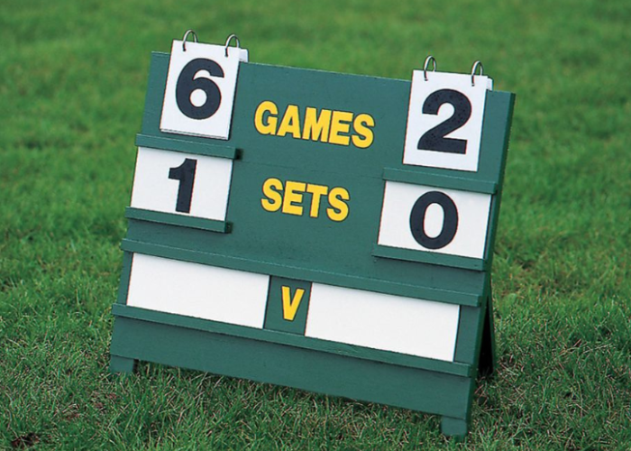 Tennis score board